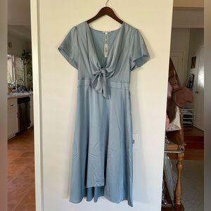 Baltic Born Poppy Satin Midi Dress NWT